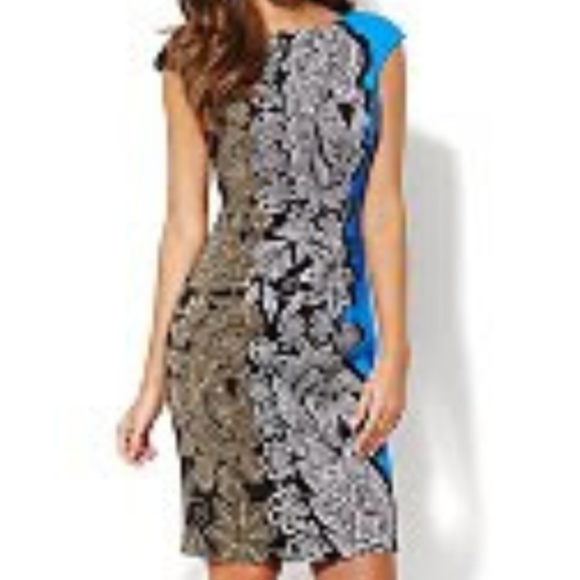 New York & Company Dresses & Skirts - New York & Company Paisley Sheath Dress NEW